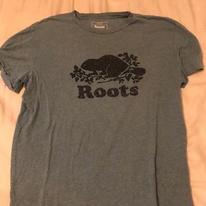 Roots Blue T Shirt